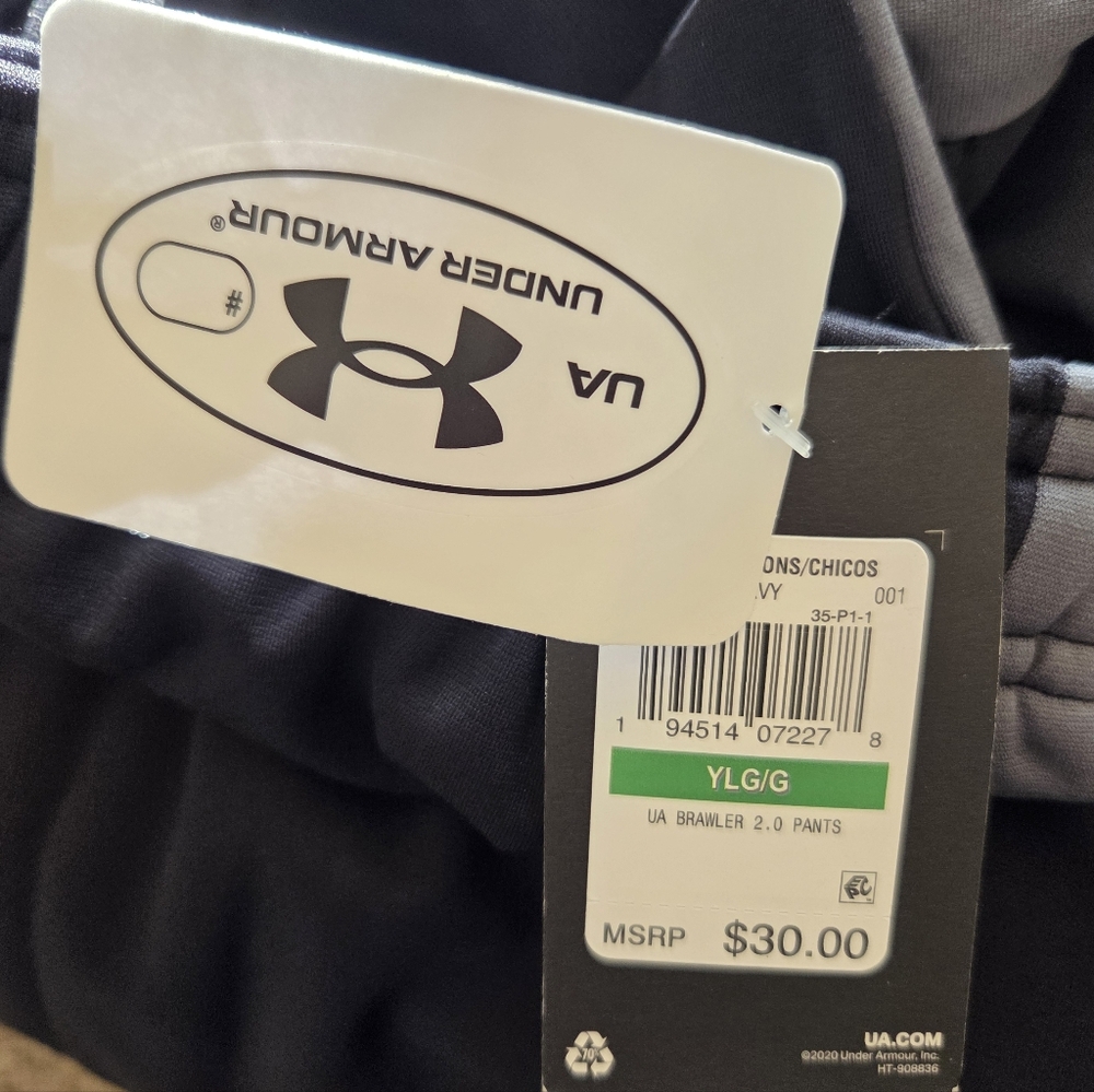 NWT! Under Armour Kids Youth Brawler 2.0 Sweatpants - Picture 6 of 11